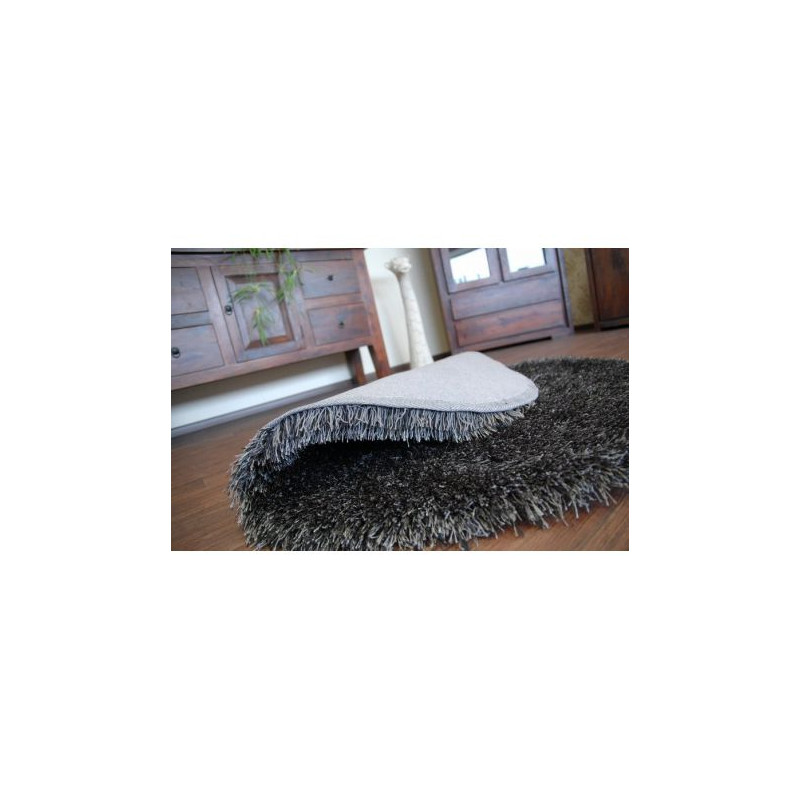 Dywan LOVE SHAGGY koło wzór 93600 czarny koło 120cm Dywan LOVE SHAGGY koło wzór 93600 czarny koło 120cm