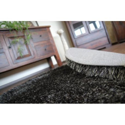 Dywan LOVE SHAGGY koło wzór 93600 czarny koło 120cm Dywan LOVE SHAGGY koło wzór 93600 czarny koło 120cm