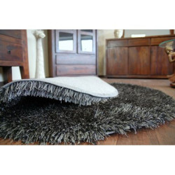 Dywan LOVE SHAGGY koło wzór 93600 czarny koło 120cm Dywan LOVE SHAGGY koło wzór 93600 czarny koło 120cm