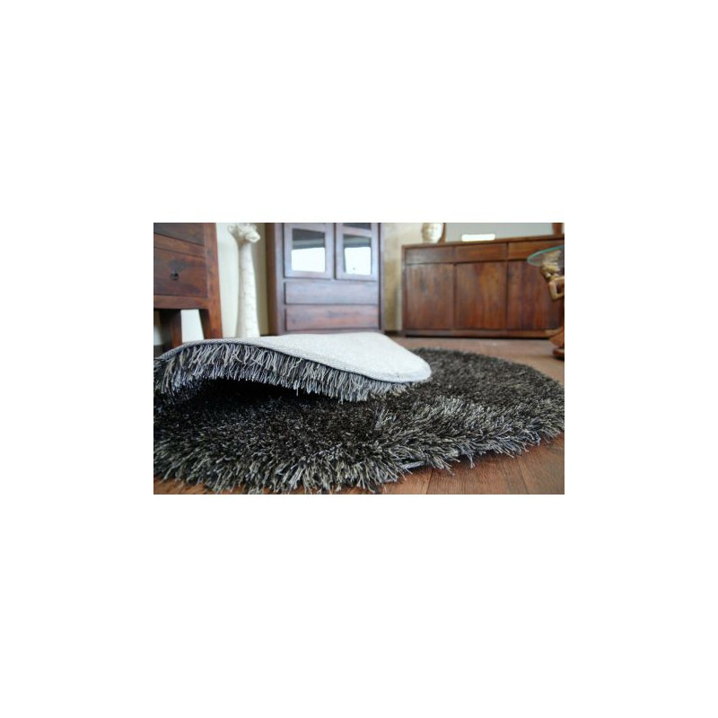 Dywan LOVE SHAGGY koło wzór 93600 czarny koło 120cm Dywan LOVE SHAGGY koło wzór 93600 czarny koło 120cm