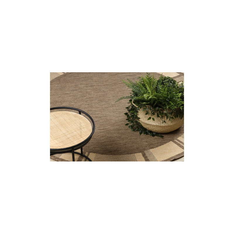 DYWAN SZNURKOWY SIZAL FLOORLUX KOŁO 20195 coffeee / mais koło 120cm DYWAN SZNURKOWY SIZAL FLOORLUX KOŁO 20195 coffeee / mais koło 120cm
