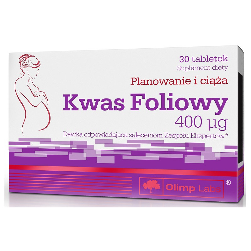 OLIMP Kwas foliowy 400 g30 tab DLA PRZYSZŁYCH MAM OLIMP Kwas foliowy 400 g30 tab DLA PRZYSZŁYCH MAM