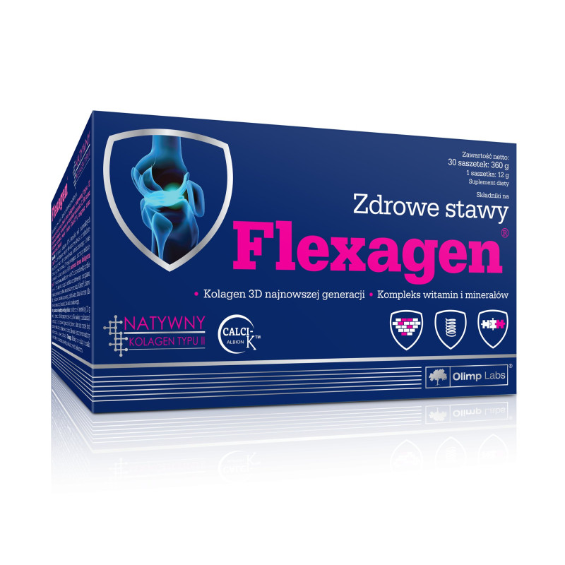 OLIMP FLEXAGEN 30 saszetek X 12,5g REGENERACJA !! OLIMP FLEXAGEN 30 saszetek X 12,5g REGENERACJA !!
