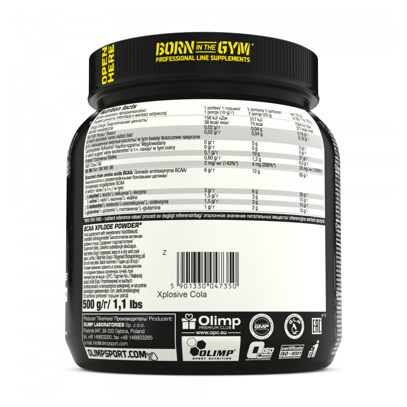 OLIMP BCAA AMINOKWASY Xplode 500g OLIMP BCAA AMINOKWASY Xplode 500g