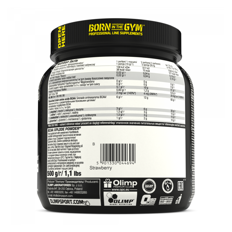 OLIMP BCAA AMINOKWASY Xplode 500g OLIMP BCAA AMINOKWASY Xplode 500g