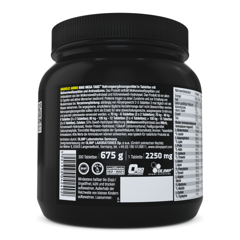 OLIMP ANABOLIC AMINO 9000 300tab BIAŁKO AMINOKWASY