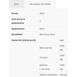Allnutrition Red Shock Shot 80 ml KOFEINA