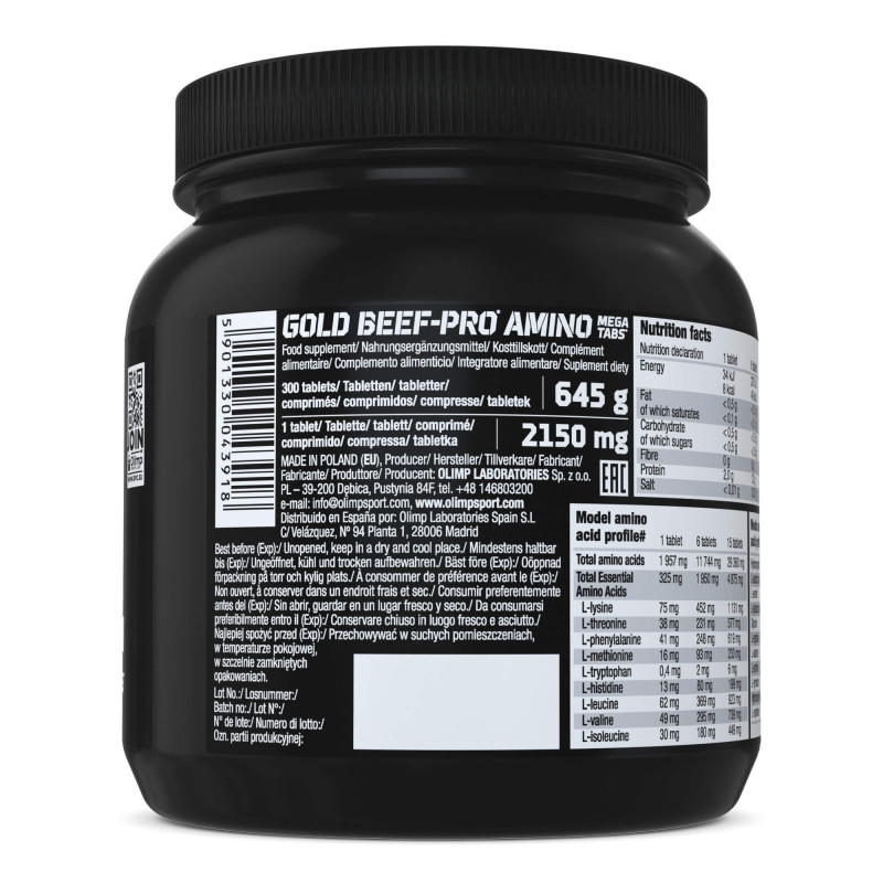 OLIMP GOLD BEEF-PRO AMINO 300tabs AMINOKWASY OLIMP GOLD BEEF-PRO AMINO 300tabs AMINOKWASY