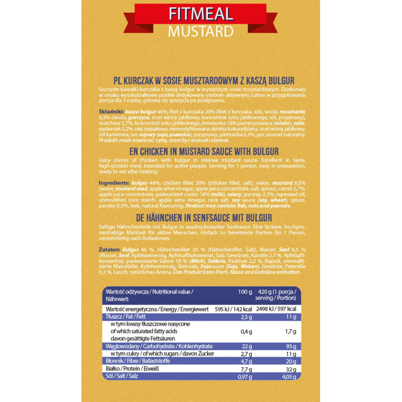 ALLNUTRITION  FITMEAL MUSTARD