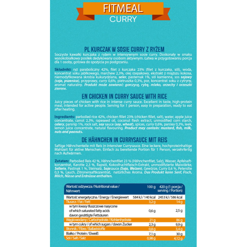 ALLNUTRITION FITMEAL CURRY ALLNUTRITION FITMEAL CURRY