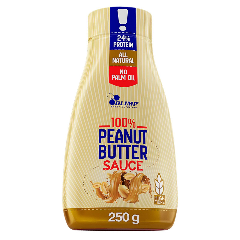 OLIMP 100% PEANUT BUTTER SAUCE 250g KREM ORZECHOWY