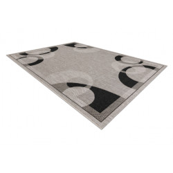 DYWAN SZNURKOWY SIZAL FLOORLUX 20078 srebrny  / czarny 60x110cm