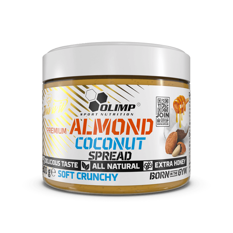 OLIMP Almond Coconut Spread soft crunchy 300g OLIMP Almond Coconut Spread soft crunchy 300g