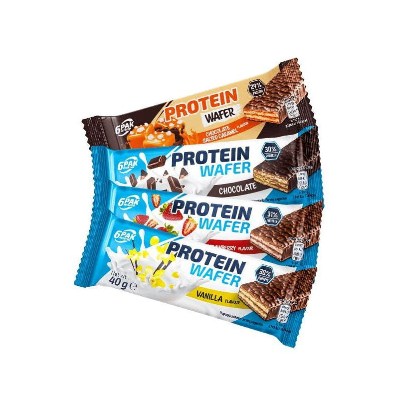 6PAK NUTRITION PROTEIN WAFER 40g 6PAK NUTRITION PROTEIN WAFER 40g