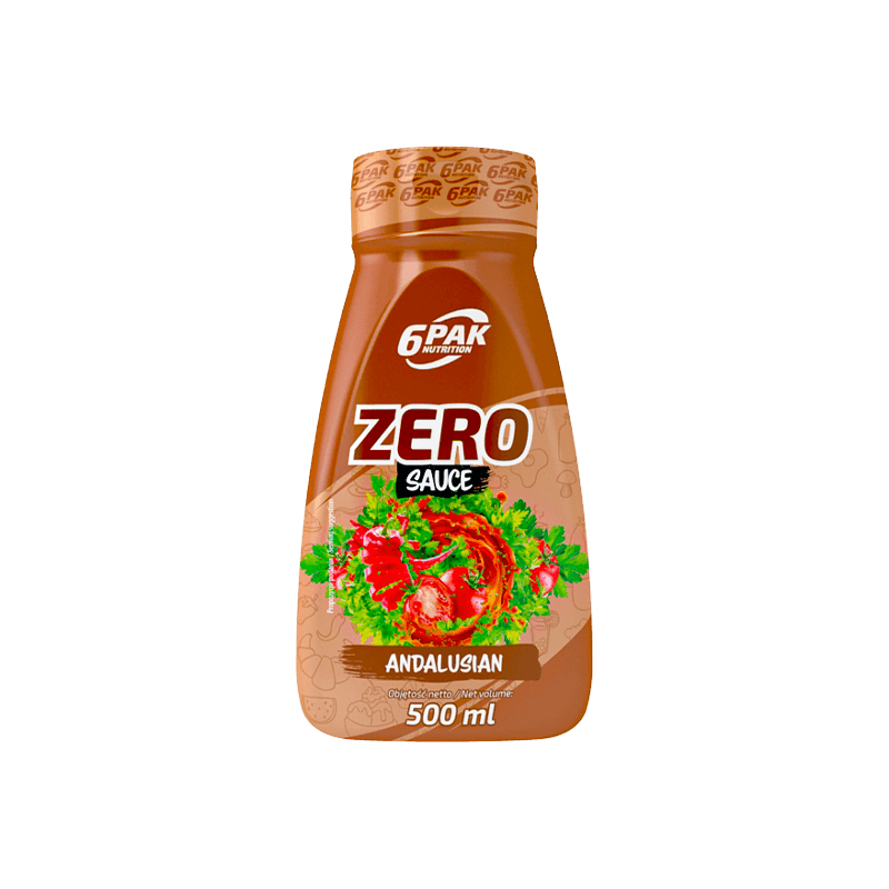 6PAK NUTRITION ZERO SAUCE ANDALUSIAN 500ml 6PAK NUTRITION ZERO SAUCE ANDALUSIAN 500ml