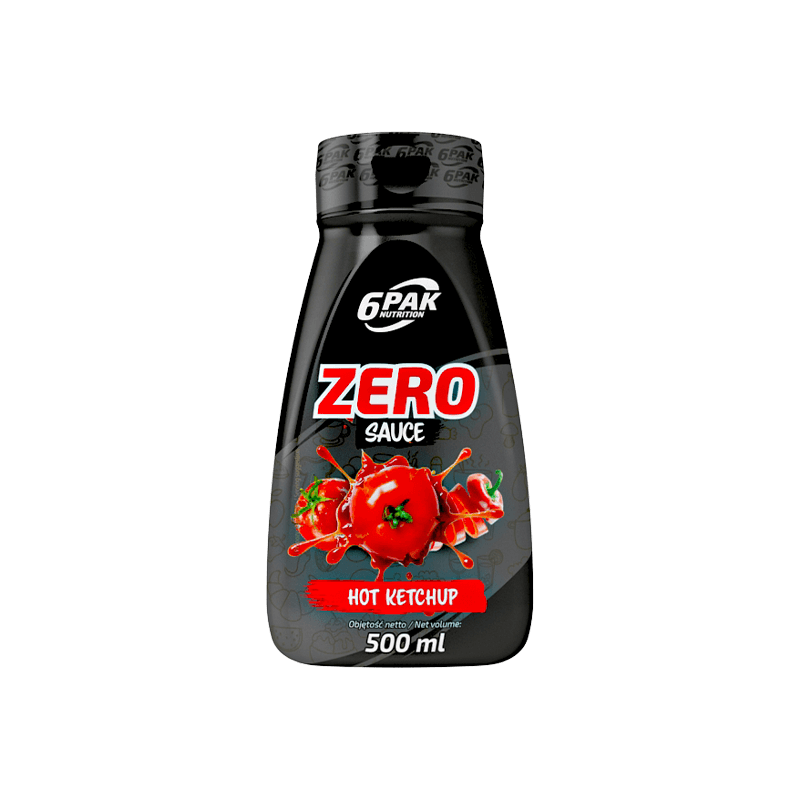 6PAK NUTRITION ZERO SAUCE HOT KETCHUP 500ml 6PAK NUTRITION ZERO SAUCE HOT KETCHUP 500ml