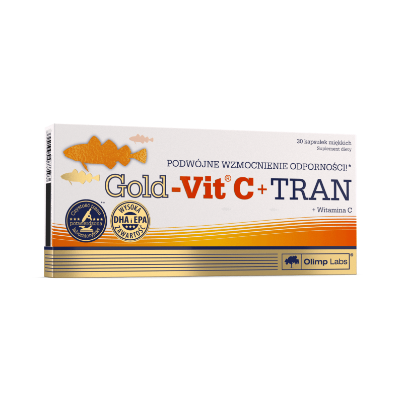 Olimp Gold - Vit C + tran 30 kapsułek WITAMINY MINERAŁY ZDROWIE OMEGA Olimp Gold - Vit C + tran 30 kapsułek WITAMINY MINERAŁY ZDROWIE OMEGA