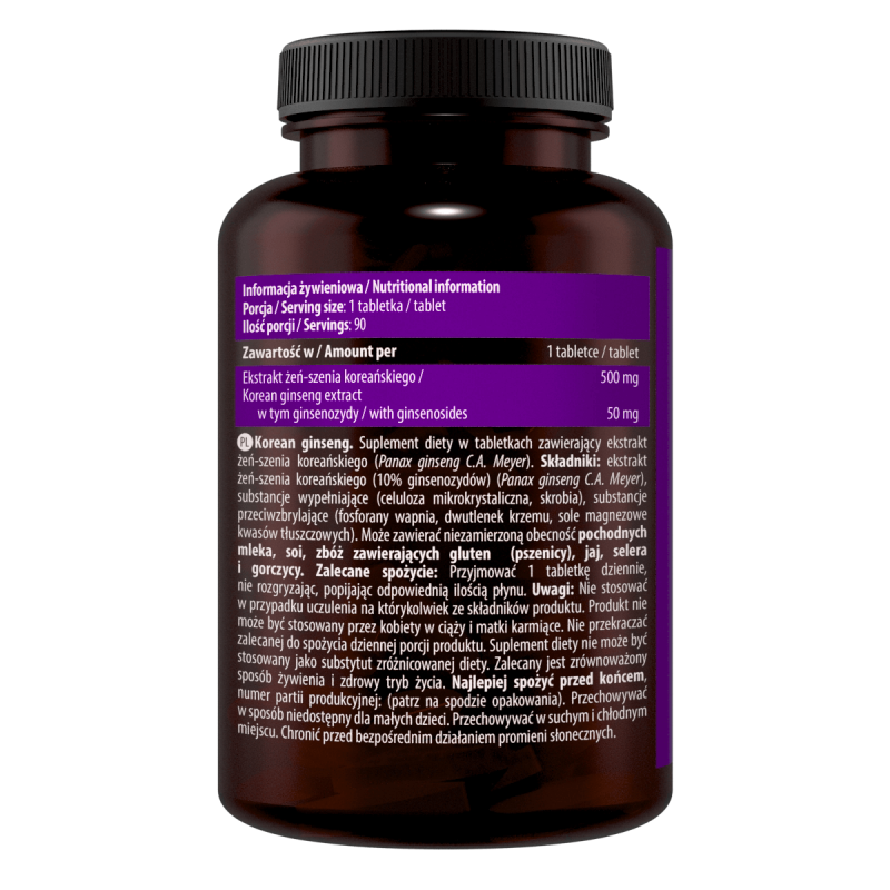 Essence KOREAN GINSENG EXTRACT 90 tabs Żeń-szeń Essence KOREAN GINSENG EXTRACT 90 tabs Żeń-szeń