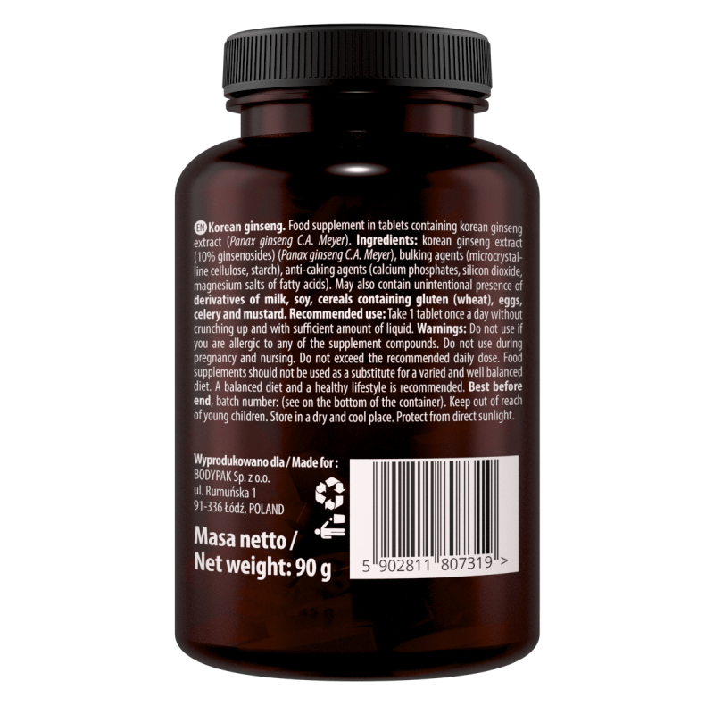 Essence KOREAN GINSENG EXTRACT 90 tabs Żeń-szeń Essence KOREAN GINSENG EXTRACT 90 tabs Żeń-szeń