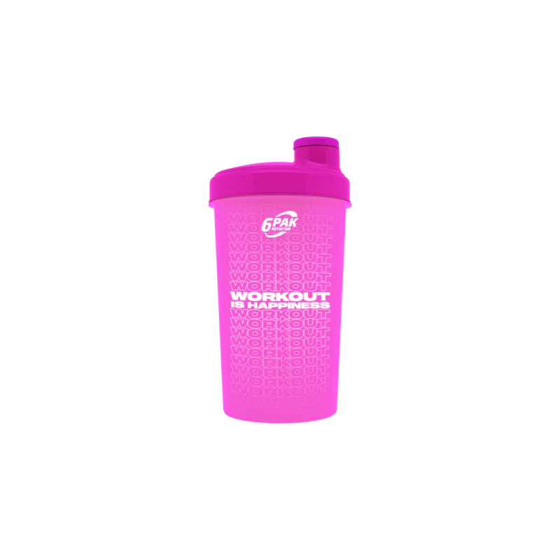 6PAK Nutrition Shaker 500ml WORKOUT IS HAPPINESS 6PAK Nutrition Shaker 500ml WORKOUT IS HAPPINESS