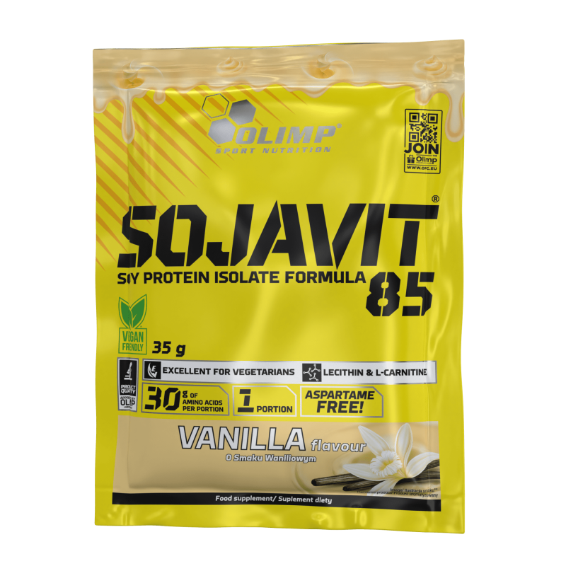 OLIMP SOJAVIT 85 35g TANIE BIAŁKO IZOLAT MASA OLIMP SOJAVIT 85 35g TANIE BIAŁKO IZOLAT MASA