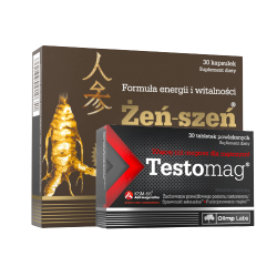 OLIMP ZESTAW ŻEŃ-SZEŃ + TESTOMAG WITALNOŚĆ LIBIDO