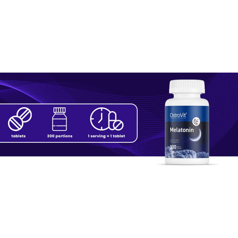 Ostrovit Melatonina 300tabs Mocny Zdrowy Sen Ostrovit Melatonina 300tabs Mocny Zdrowy Sen