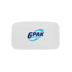 6PAK PILL BOX WHITE