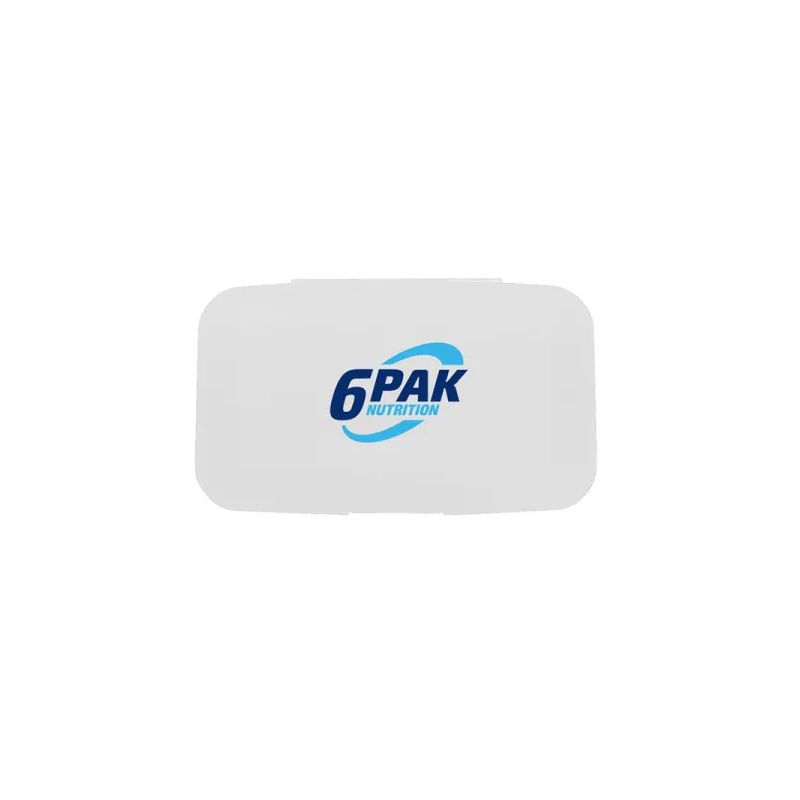 6PAK PILL BOX WHITE 6PAK PILL BOX WHITE