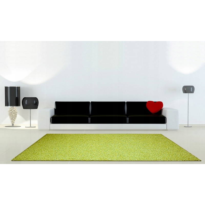 DYWAN SHAGGY Intens Muse 140 ZIELONY OBSZYTY MIĘKKI DO SALONU 90x90cm