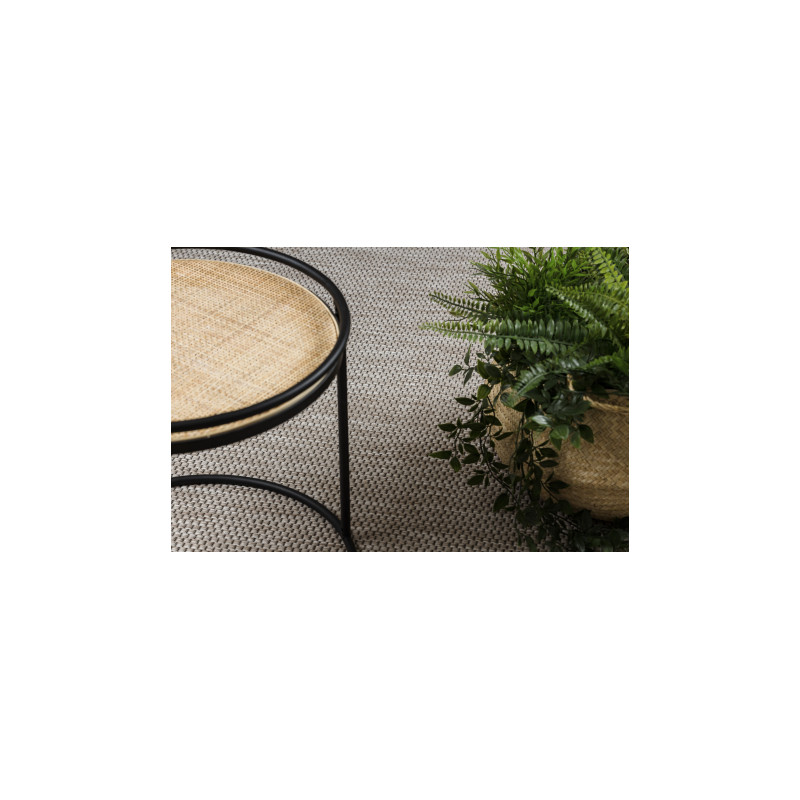 DYWAN SZNURKOWY SIZAL FLOORLUX 20195 srebrny / CZARNA 60x110cm DYWAN SZNURKOWY SIZAL FLOORLUX 20195 srebrny / CZARNA 60x110cm