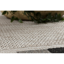 DYWAN SZNURKOWY SIZAL FLOORLUX 20195 srebrny / CZARNA 60x110cm DYWAN SZNURKOWY SIZAL FLOORLUX 20195 srebrny / CZARNA 60x110cm