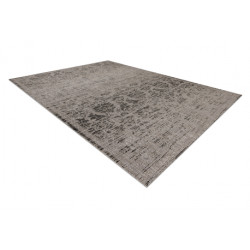 DYWAN SZNURKOWY SIZAL FLOORLUX 20211 srebrny / CZARNA 200x290cm