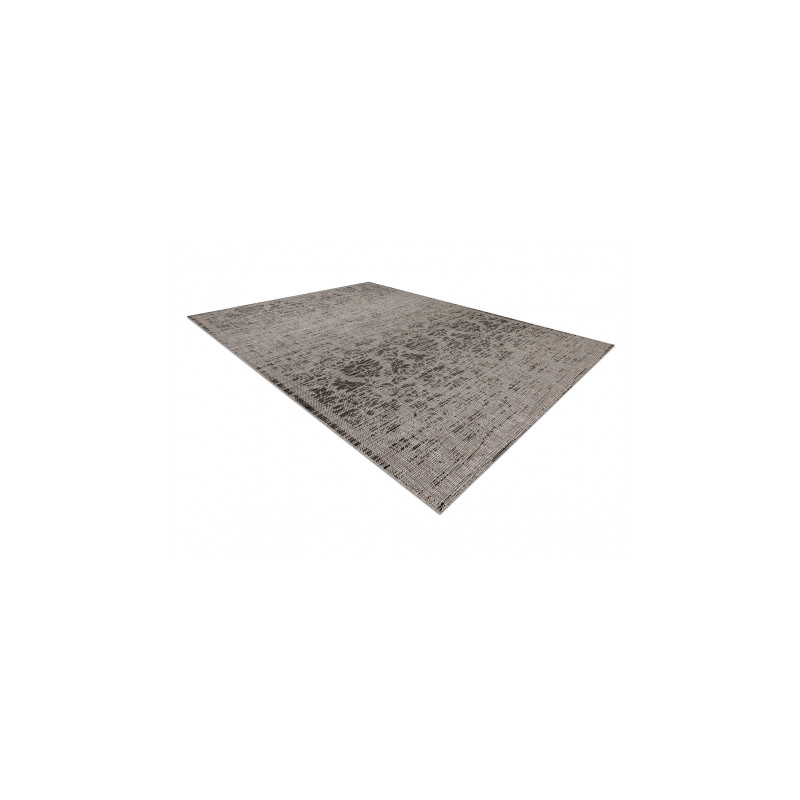 DYWAN SZNURKOWY SIZAL FLOORLUX 20211 srebrny  / CZARNA 200x290cm