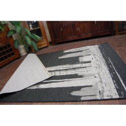 DYWAN SZNURKOWY SIZAL FLOORLUX 20240 czarny / srebrny  160x230cm