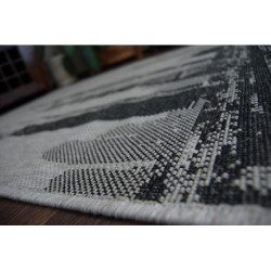 DYWAN SZNURKOWY SIZAL FLOORLUX 20240 srebrny / czarny 200x290cm