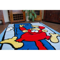 Dywan dziecięcy HAPPY C176 niebieski Małpa 140x190cm Dywan dziecięcy HAPPY C176 niebieski Małpa 140x190cm