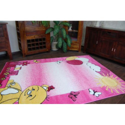 Dywan dziecięcy HAPPY C210 różowy Miś 240x330cm Dywan dziecięcy HAPPY C210 różowy Miś 240x330cm