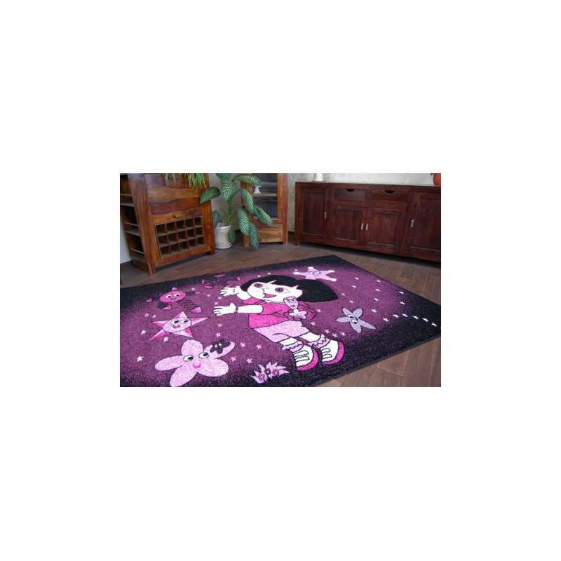 Dywan PILLY 7818 DORA - purpura/czarny 160x220cm