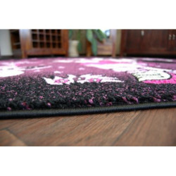 Dywan PILLY 7818 DORA - purpura/czarny 160x220cm