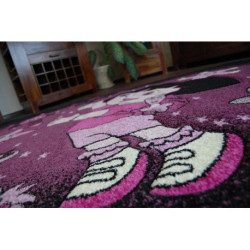 Dywan PILLY 7818 DORA - purpura/czarny 160x220cm