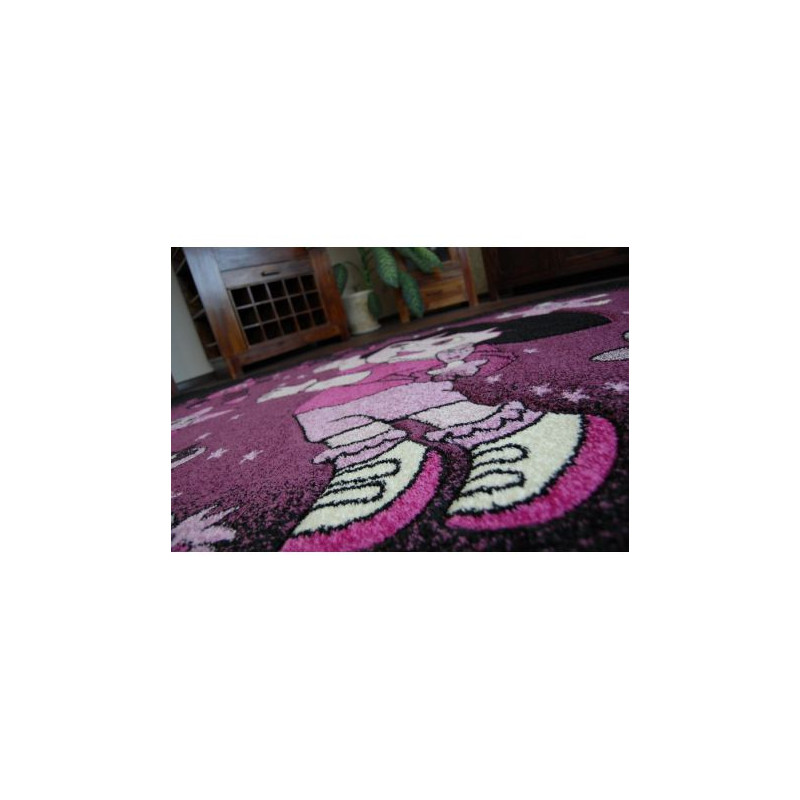 Dywan PILLY 7818 DORA - purpura/czarny 160x220cm