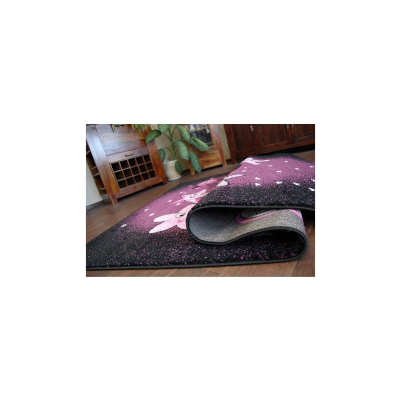 Dywan PILLY 7818 DORA - purpura/czarny 160x220cm