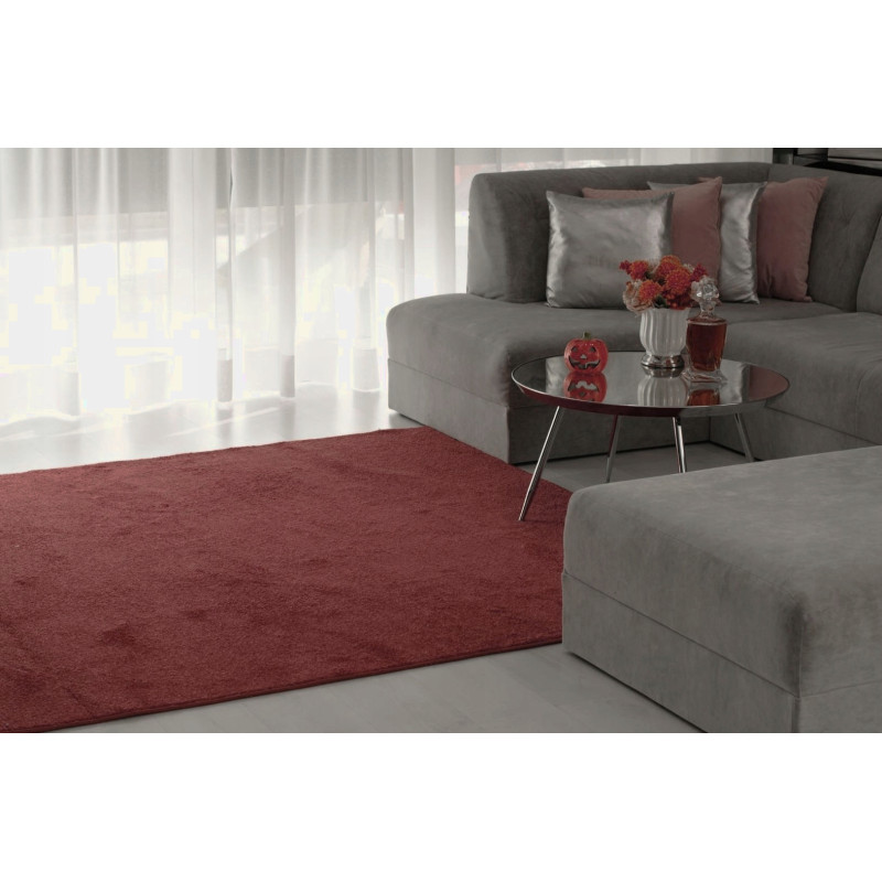 DYWAN SHAGGY Intens Muse 86 BORDO OBSZYTY MIĘKKI DO SALONU 95x200cm DYWAN SHAGGY Intens Muse 86 BORDO OBSZYTY MIĘKKI DO SALONU 95x200cm