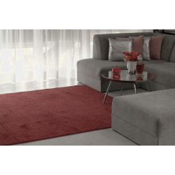 DYWAN SHAGGY Intens Muse 86 BORDO OBSZYTY MIĘKKI DO SALONU 80x200cm