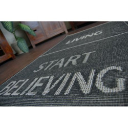 DYWAN SZNURKOWY SIZAL FLOORLUX 20275 YOLO czarny / srebrny 140x200cm