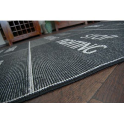 DYWAN SZNURKOWY SIZAL FLOORLUX 20275 YOLO czarny / srebrny 140x200cm DYWAN SZNURKOWY SIZAL FLOORLUX 20275 YOLO czarny / srebrny 140x200cm