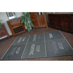 DYWAN SZNURKOWY SIZAL FLOORLUX 20275 YOLO czarny / srebrny 140x200cm DYWAN SZNURKOWY SIZAL FLOORLUX 20275 YOLO czarny / srebrny 140x200cm