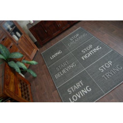 DYWAN SZNURKOWY SIZAL FLOORLUX 20275 YOLO czarny / srebrny 160x230cm