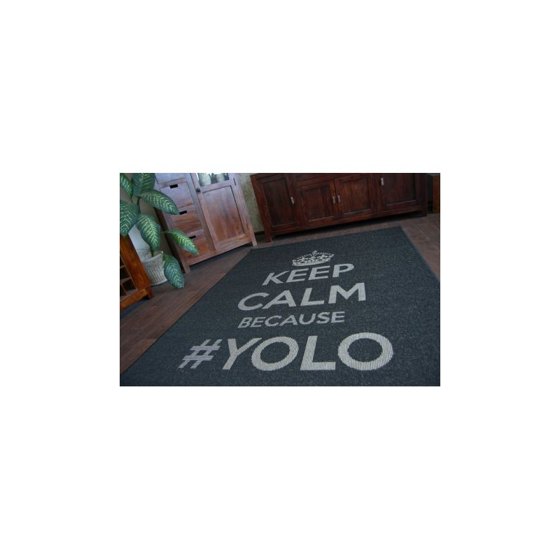 DYWAN SZNURKOWY SIZAL FLOORLUX 20276 YOLO czarny / srebrny 200x290cm